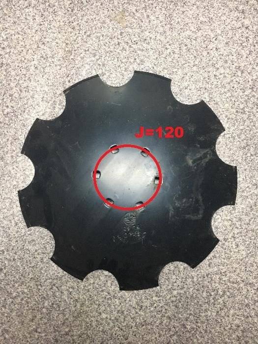 Butuc cu gresare cu 6 gauri pentru grape cu discuri