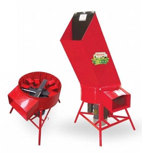 Tocator de paie si resturi vegetale, BBS , motor de 3kW, 220V, 300 kg/h