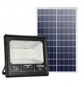 Proiector LED 100w cu panou fotovoltaic, acumulator si telecomanda